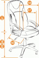 Компьютерное кресло Твистер / TWISTER кож/зам, коричневый+бежевый, 36-36/36-34/ СНЯТ!!!