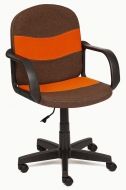 Компьютерное кресло Багги / BAGGI ткань, Коричневый/оранжевый, ЗМ7/С23