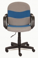 Компьютерное кресло Багги / BAGGI ткань, серый/синий, С27/С24