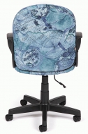 Компьютерное кресло Багги / BAGGI ткань, "Карта на синем"  СНЯТ!!!