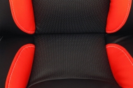 Компьютерное кресло Бриндиси / BRINDISI кож/зам, черный/красный/черный перфорированный, 36-6/36-161/36-6/06  СНЯТ!!!