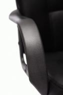 Компьютерное кресло Дэвон / DEVON кож/зам, черный/черный перфорированный, 36-6/36-6/06