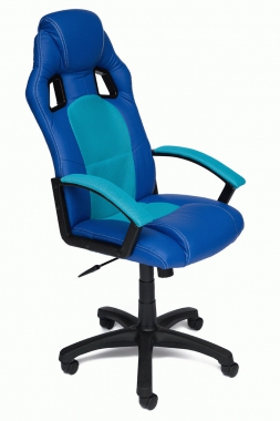 Компьютерное кресло DRIVER синий/бирюза