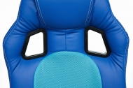Компьютерное кресло Драйвер / DRIVER кож/зам/ткань, синий/бирюза, 36-39/23 