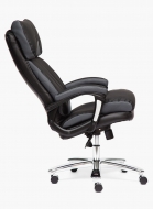Компьютерное кресло Гранд / GRAND кожа натур./кож. зам/ткань, черный/серый, 36-6/12