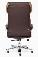 Компьютерное кресло Гранд / GRAND кож/зам/ткань, коричневый/бронзовый, 36-36/21