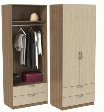 Шкаф для одежды с ящиками ШО-800.4