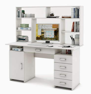 Письменный стол Лайт-7Я с надстройкой двухтумбовый